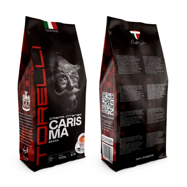 Carisma – kawa ziarnista 100% Robusta, Torelli, 500g / 1000g