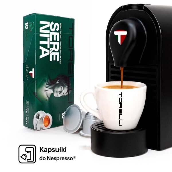 Torelli Serenita - Kapsułki do Nespresso® Kawa o obniżonej zawartości kofeiny 100 sztuk - obrazek 2